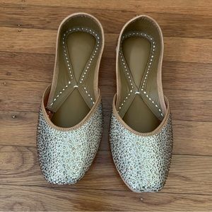 New in Box Gold Punjabi Shoes Jutti 7
